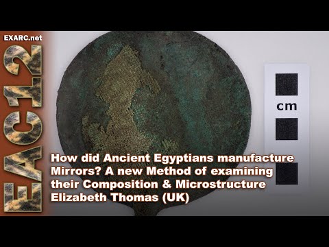How did ancient Egyptians manufacture mirrors?