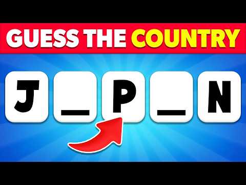 Can You Guess The Country Without Vowels? 🌎🤔 Country Quiz