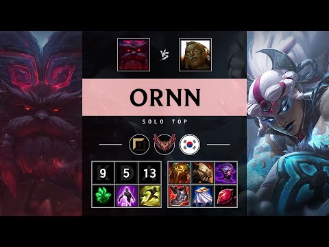 Ornn Top vs Illaoi - KR Grandmaster Patch 25.20