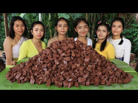 Wow amazing cooking porridge with blood pork recipe in my family