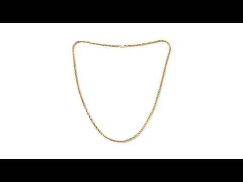 Technibond Twisted Double Box Chain Necklace