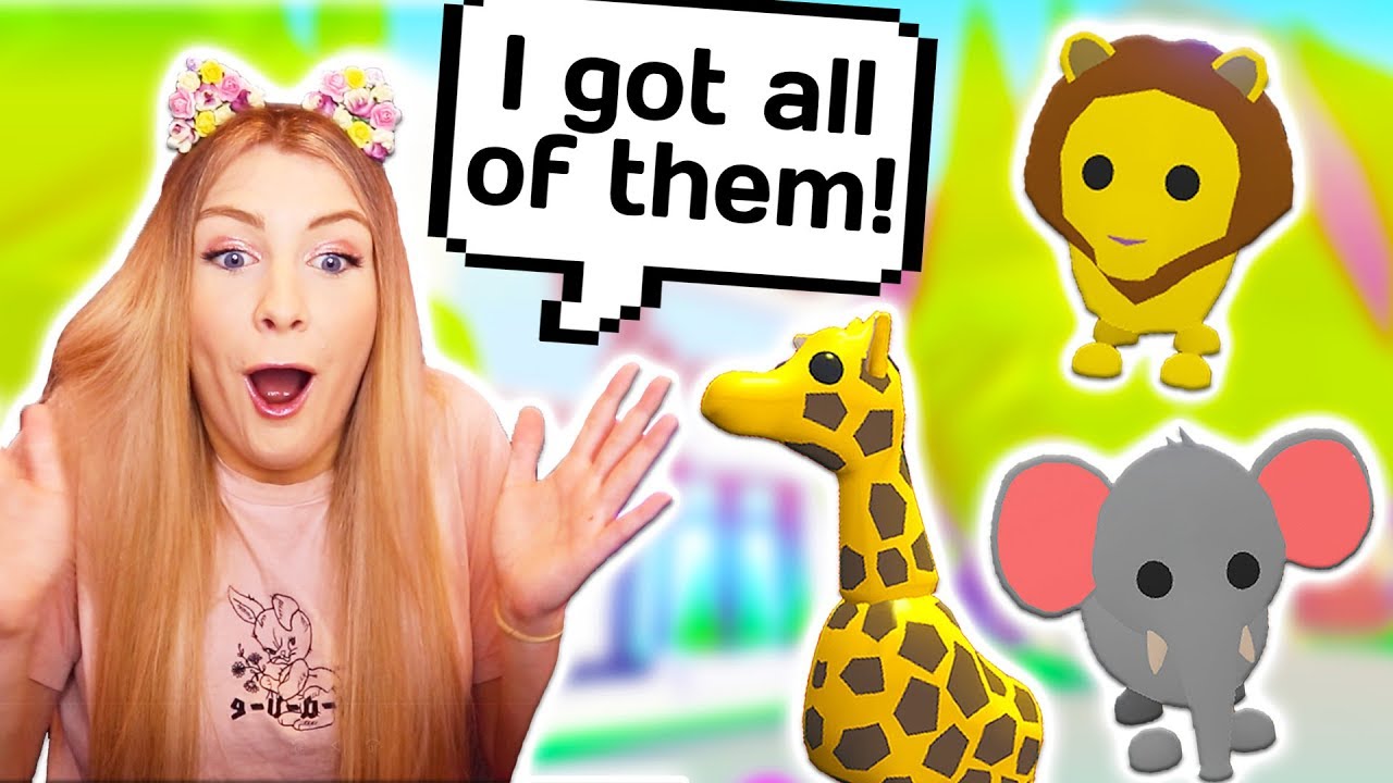 My Boyfriend Challenged Me To Get All New Safari Pets And I Won - buying all the new safari pets in adopt me roblox