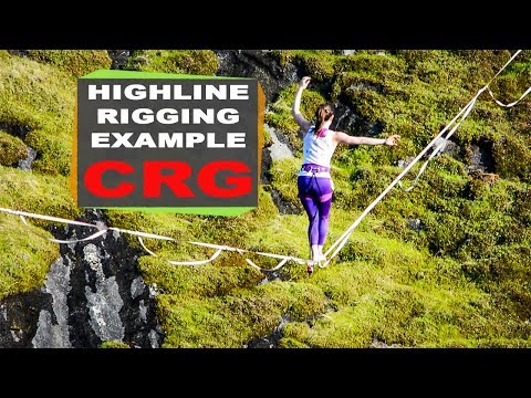 Highline Rigging Example - Consumnes River Gorge (CRG), California