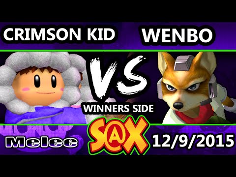 S@X 127 - Wenbobular (Fox) Vs. Crimson Kid (Ice Climbers) SSBM Tournament - Smash Melee