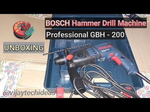 Unboxing bosch hammer drill machine professional gbh 200 vij...