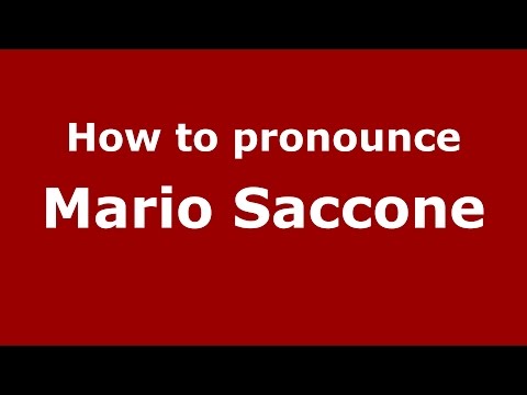 How to pronounce Mario Saccone (Spanish/Argentina) - PronounceNames.com