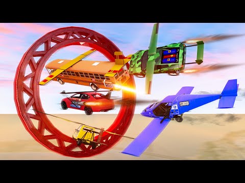 Flying Car Fight #4 - Who is better? - Beamng drive - Beamng drive
