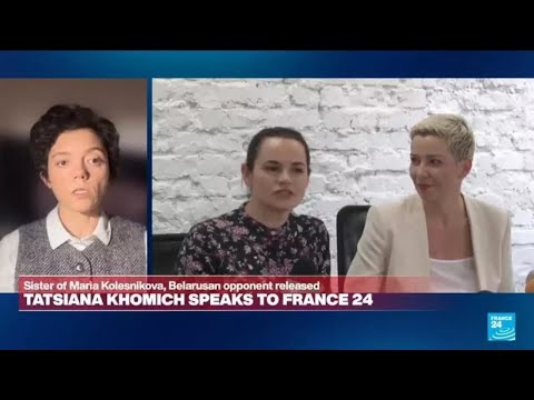 'A huge relief to hear her voice': Sister of Maria Kolesnikova, Belarusian opponent released