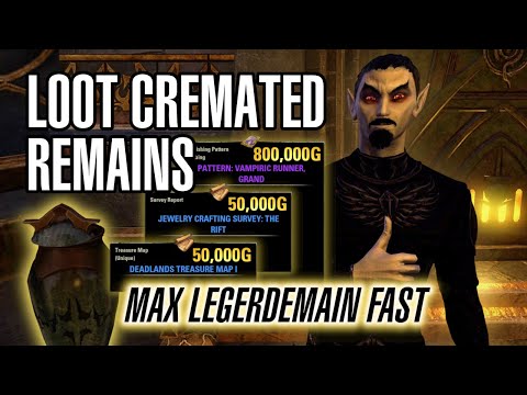 Farm Furnishing Plans, Treasure Maps & More + Level Legerdemain FAST ⚱️ The Elder Scrolls Online