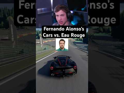 Fernando Alonso’s Cars vs. Eau Rouge