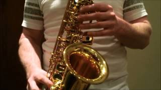 Video thumbnail for Yamaha YAS 475 alto sax with Woodwind Co Steel Ebonite C7 mouthpiece by Instrument Attic