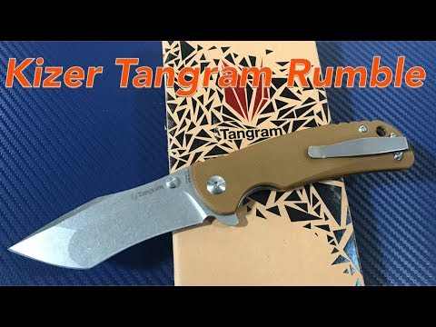 Kizer Tangram Rumble TG4001A2 budget priced knife with a twist?