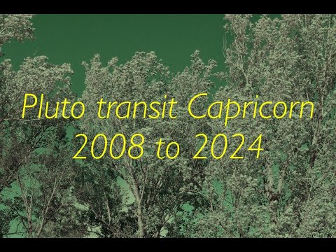 Pluto transit Capricorn 2008 to 2024 through the 12 signs/houses