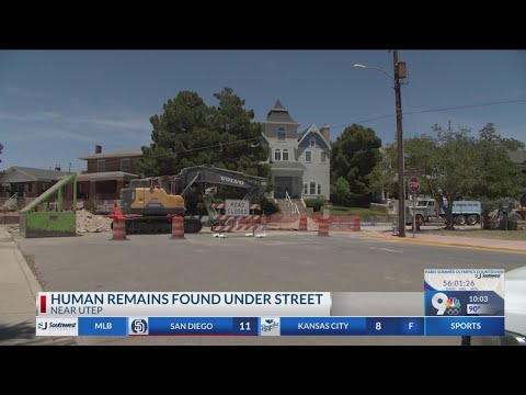 140-year-old human remains found in EP neighborhood