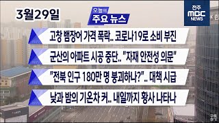 [뉴스투데이] 전주MBC 2021년 03월 29일
