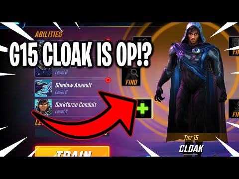 G15 Cloak Rank Up & Gameplay! - MARVEL Strike Force - MSF