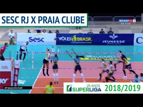 Sesc RJ x Praia Clube - Superliga de Vôlei Feminino 2018-2019