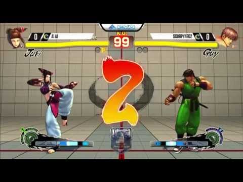 AI AI (Juri) vs Scorpyn702 (Guy) - EVO 2015 USF4 Pools - 720p/60fps