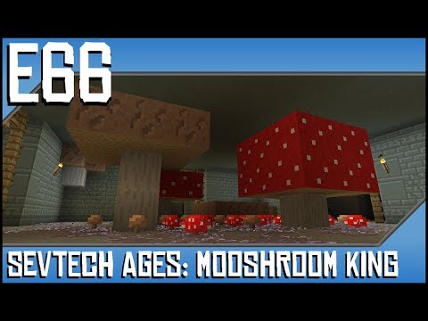 Sevtech Ages-Mooshroom King-Ep66-Modded Minecraft-Maze Map Focus,Minoshroom, Torch