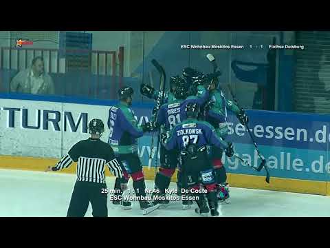 OL Nord 2017 18 SP2 ESC Wohnbau Moskitos Essen vs Füchse Duisburg 1 10 2017