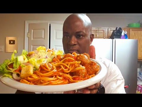Spaghetti & Meatballs with Salad on the side Ninja Speedi Live Cook REPLAY