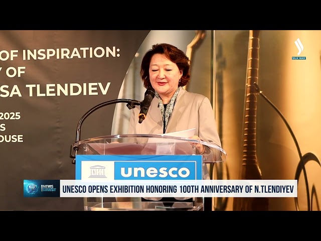 Nurgisa Tlendiyev'in doğumunun 100. yıldönümü dolayısıyla UNESCO’da halk müzik enstrumanları sergisi açıldı