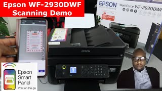 How to Scan a Document on Epson WF 2930 WIFI Printer, Print 2-Sided, Specific Color & Share to Email