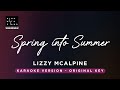 Spring Into Summer Lizzy McAlpine Original Key Karaoke Piano Instrumental Cover With Lyrics