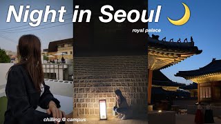 SPENDING THE NIGHT IN SEOUL 🌙 royal palace visit, chilling at the uni campus | life in Korea