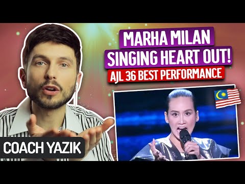 YAZIK reacts to AJL36 BEST PERFORMANCE WINNER - Marsha Milan - CINTA