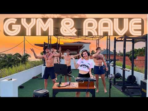 Workout Sunset Rave @Bali Rooftop Gym 🔥 I Uplifting Tech House/Techno I No Warm-up & No Excuses