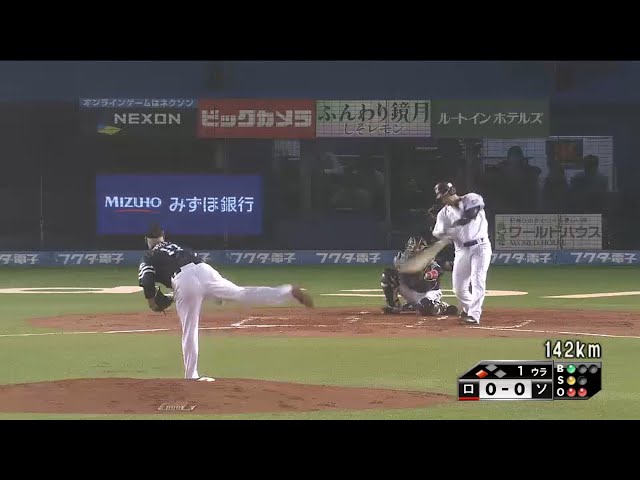 【1回裏】マリーンズ・クルーズ バットの先で先制タイムリーヒット!! 2015/9/25 M-H