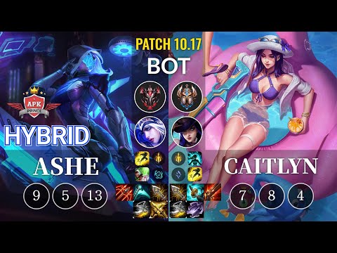 APK HyBrid Ashe vs Caitlyn Bot - KR Patch 10.17