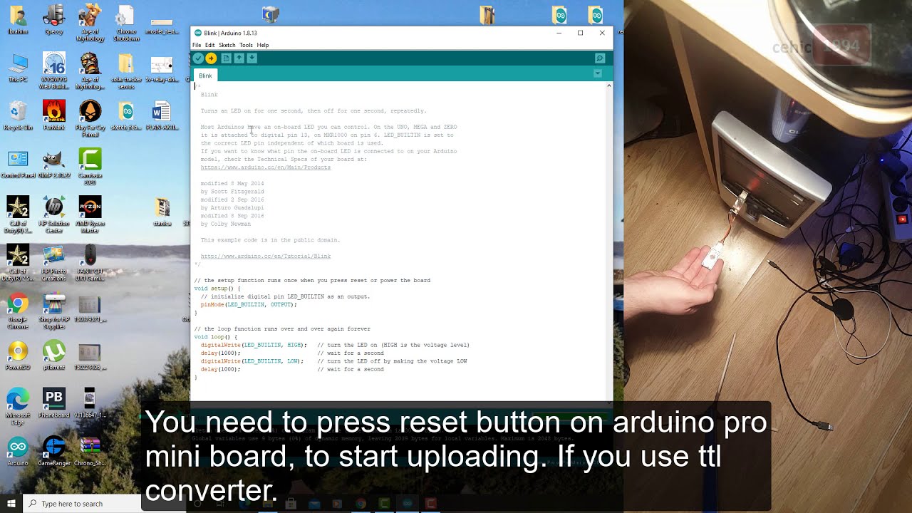 Arduino pro mini problem with code uploading viausb to ttl serial adapter