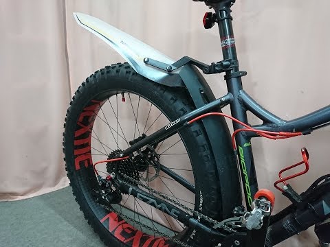 ЛАЙФХАК Заднее крыло на велосипед. Почти полноразмерные крылья для фэтбайка. Доработка крыльев.