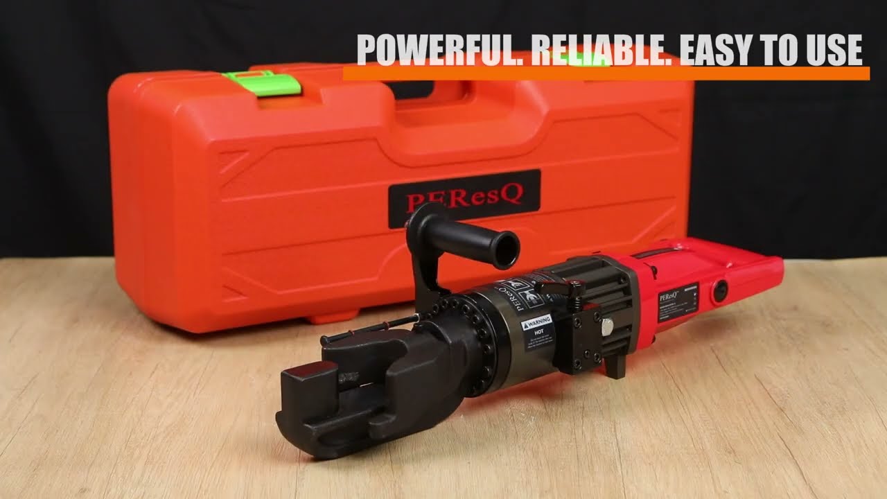 NRB-16 electro-hydraulic rebar bender bending rebar video