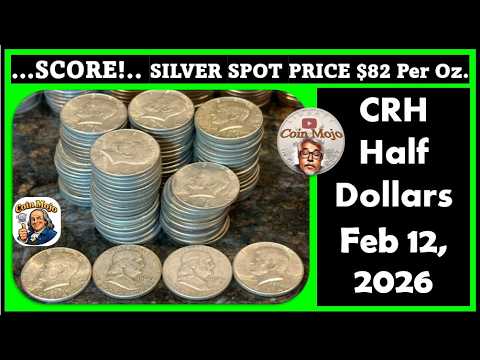Huge Score Coin Roll Hunting for Half Dollars 