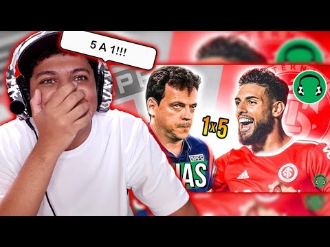 REACT - ♫ 5x1 | SÃO PAULO É HUMILHADO PELO INTER | Paródia Amor da Despedida - FutParódias