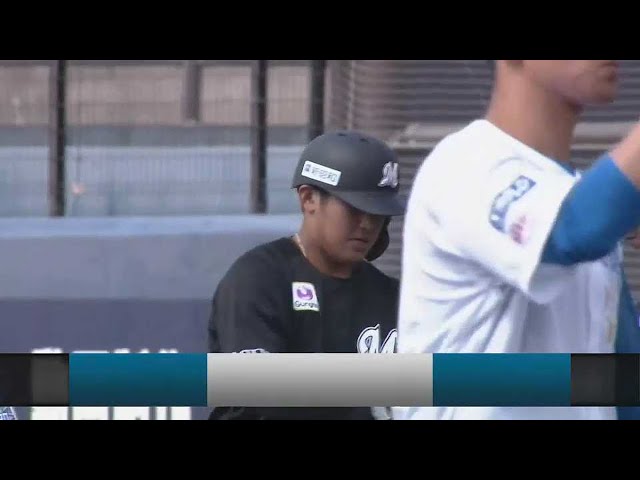 【ファーム】チャンスで決めた!! マリーンズ・松川虎生 タイムリーヒットで点差を広げる!!  2023年5月12日 北海道日本ハムファイターズ 対 千葉ロッテマリーンズ