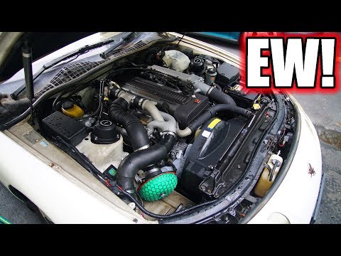 Cleaning a very dirty engine bay. Satisfying!