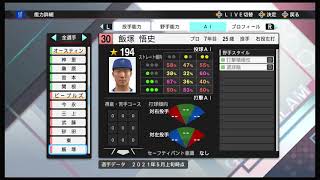 【プロスピ2021】 横浜DeNAベイスターズ 選手能力データ  【プロ野球スピリッツ2021】〈プロスピAのPS4版