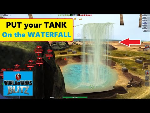 WOT Blitz - Epic Climbing on Top of the Waterfall! - Mirage Map - Hidden Places, Climbings - 6