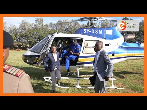 CS Kindiki arrives for a security meeting in Isebania following series of skirmishes in the area