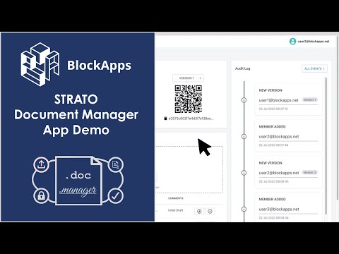 BlockApps STRATO Document Management App Demo