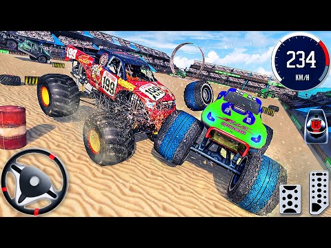 Real Monster Truck Derby Stunts 3D - Extreme Crash  Demolition Car Racing - Android GamePlay