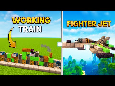 Minecraft: +5 Working Vehicles Builds & Ideas!