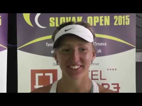 EMPIRE Slovak Open 2015: 2R, Tereza Smitkova - Yuliya Beygelzimer  6-2, 4-6, 6-1