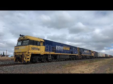 Pacific National 4PM4 With NR90 & NR118 Seen Here At St George’s rd (12/3/23)