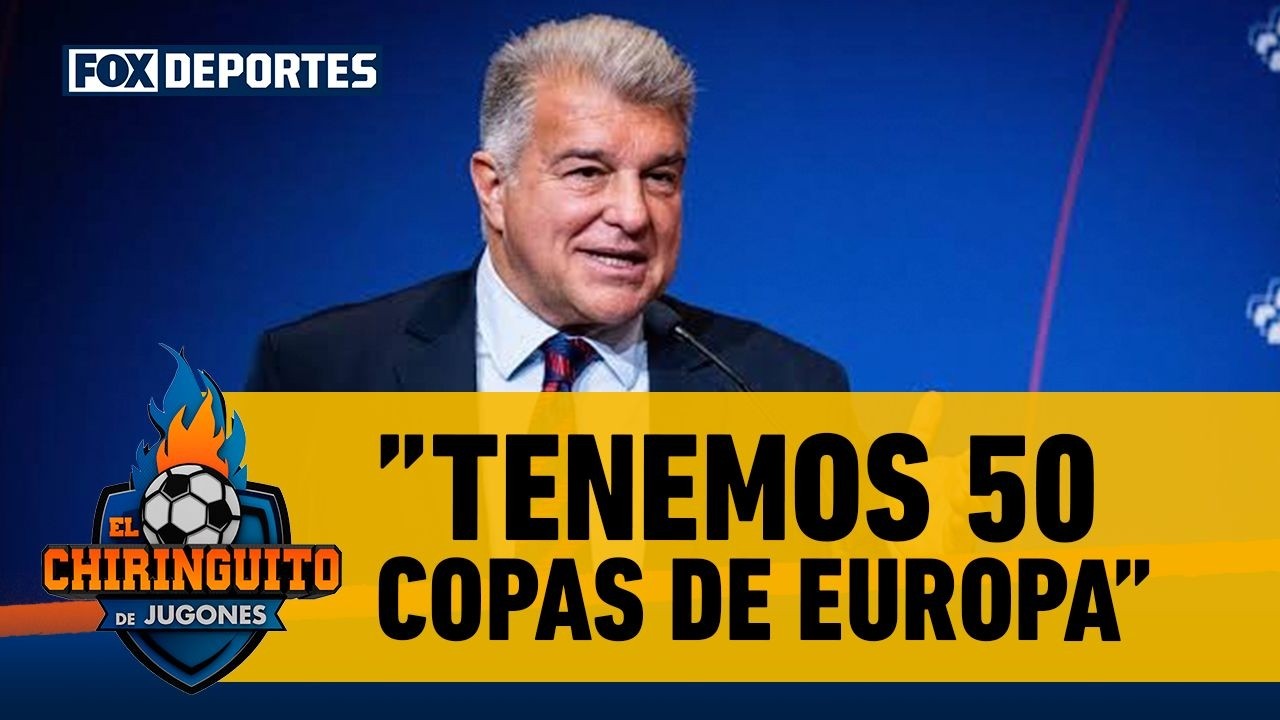 "TENEMOS 50 COPAS DE EUROPA", palabras de JOAN LAPORTA que molestan a Tomás Roncero | El Chiringuito