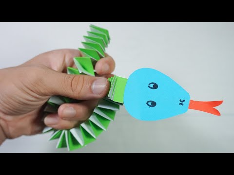 Amazing Paper Snake Craft - Paper Snake Making - DIY Paper Craft - Paper Art TV